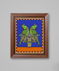 Glass Painting Parrot