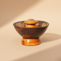 Wood Coconut shell agarvathi stand