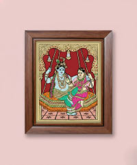 Glass Painting Unjal Radha Krishna