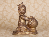 Brass 7" Butter Krishna