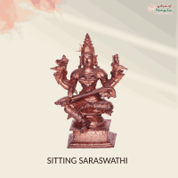 Bronze Sitting Saraswathi