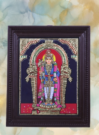 Thanjavur Painting 15X12 Inch Murugan