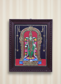 Thanjavur Painting 20X16 Inch Meenakshi