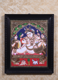 Thanjavur Painting 20X16 Inch Butter Krishna