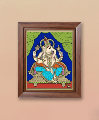 Glass Painting Ganesh