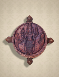 Wooden Vishnu Panel 12 x12 inch