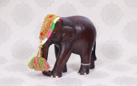 Rose Wood Elephant With Nettipatta