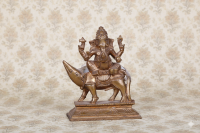 Bronze Moosisa Ganapathy 5 inch