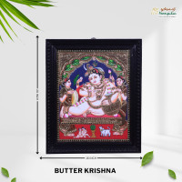 Thanjavur Painting Butter Krishna