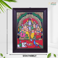 Thanjavur Painting Siva Family