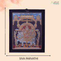 Thanjavur Painting Siva Parvathi