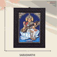 Thanjavur Painting Saraswathi