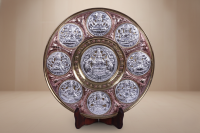 12 Inch Astalakshmi Art Plate with Doom