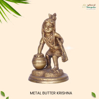 Metal Butter Krishna