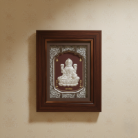Silver frame Lakshmi