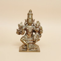 BRONZE 3 INCH VISHNU & LAKSHMI